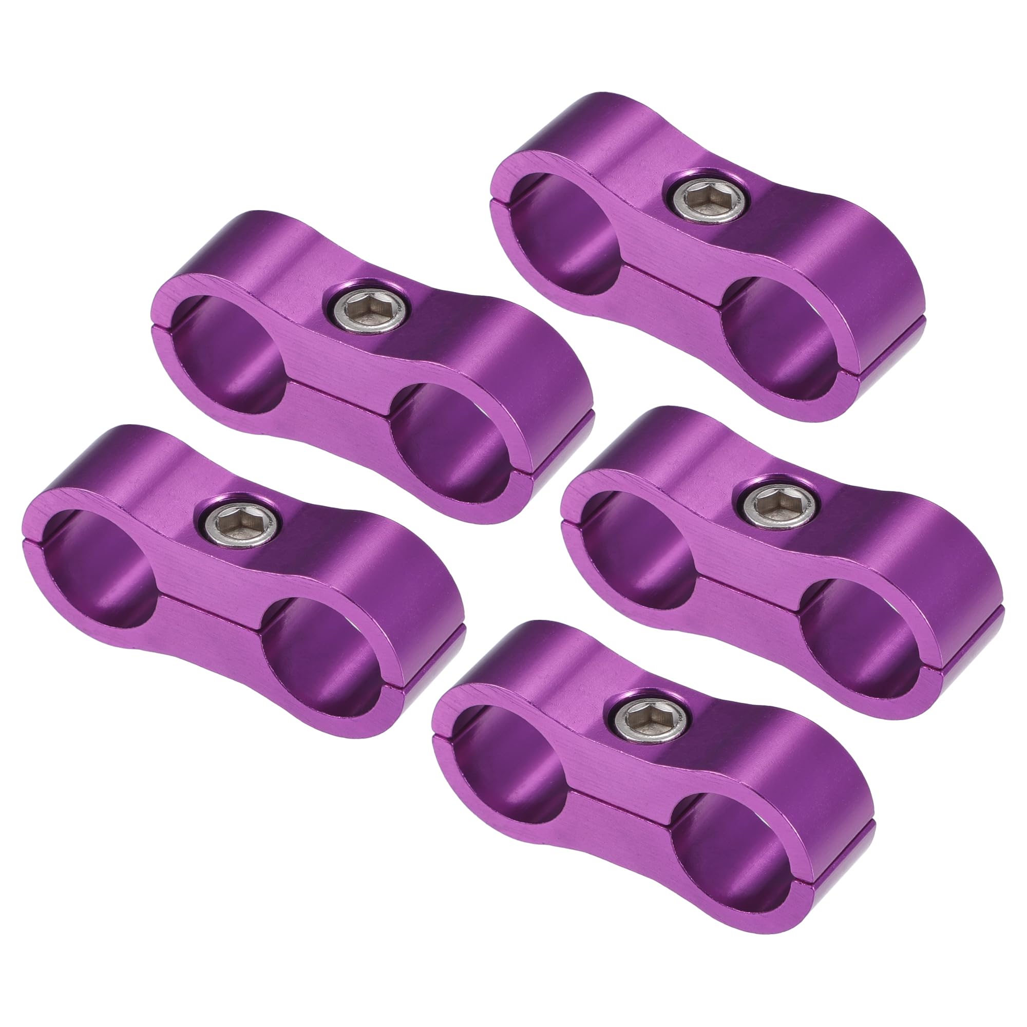 Amazon | X AUTOHAUX 5個のAN6ホースセパレータークランプ 燃料ホース